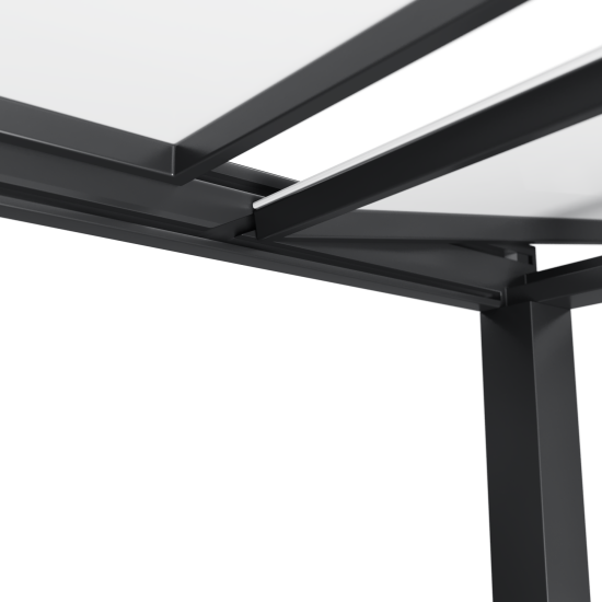 Стол садовый раздвижной Naterial Lyra II 180x260x96 см алюминий/стекло