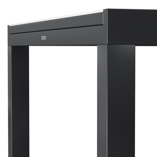 Стол садовый раздвижной Naterial Lyra II 180x260x96 см алюминий/стекло