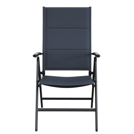 Кресло садовое Naterial Orion II 62x106x57 см алюминий/текстилен антрацит