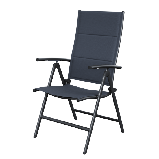 Кресло садовое Naterial Orion II 62x106x57 см алюминий/текстилен антрацит