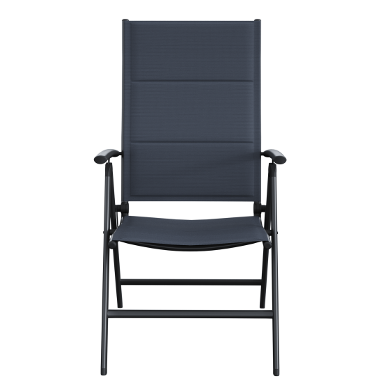 Кресло садовое Naterial Orion II 62x106x57 см алюминий/текстилен антрацит