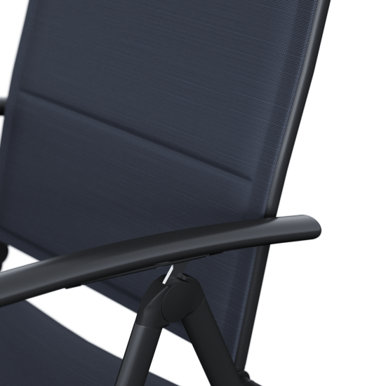 Кресло садовое Naterial Orion II 62x106x57 см алюминий/текстилен антрацит