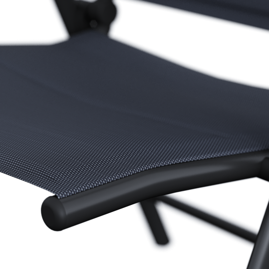 Кресло садовое Naterial Orion II 62x106x57 см алюминий/текстилен антрацит