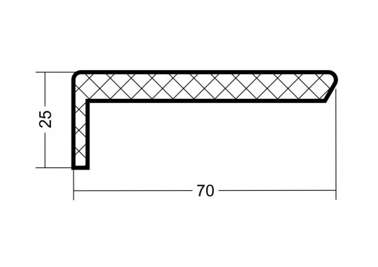 Наличник телескопический 2140x70x8 мм ПВХ ламинация цвет дуб европейский красный