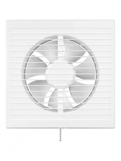 Вентилятор осевой вытяжной Auramax D150 мм 38 дБ 250 м3/ч с тяговым выключателем цвет белый