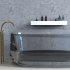 Полка для ванной Flow Skyline 800х92х90 мм металл белая (Fl-sky-m80-б)