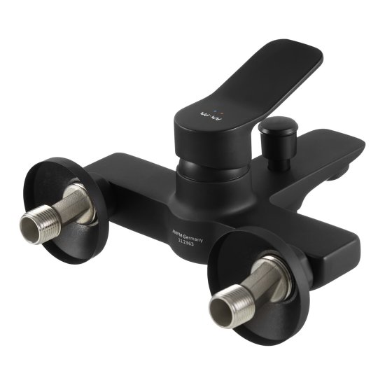 Смеситель для ванны AM.PM X-Joy черный однорычажный с коротким изливом без лейки (F85A10022)