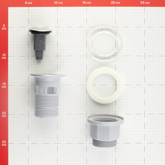 Донный клапан AM.PM клик-клак 1 1/4 с переливом хром (F0700P00)