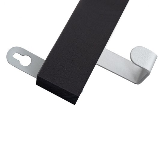 Вешалка настенная деревянная 5 крючков черная Sheffilton SHT-WH25