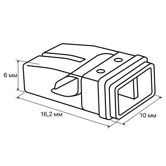 Клемма на 2 провода Duwi СМК 772-242 2,5 кв.мм самозажимная с пастой (5 шт.) (26728 7)