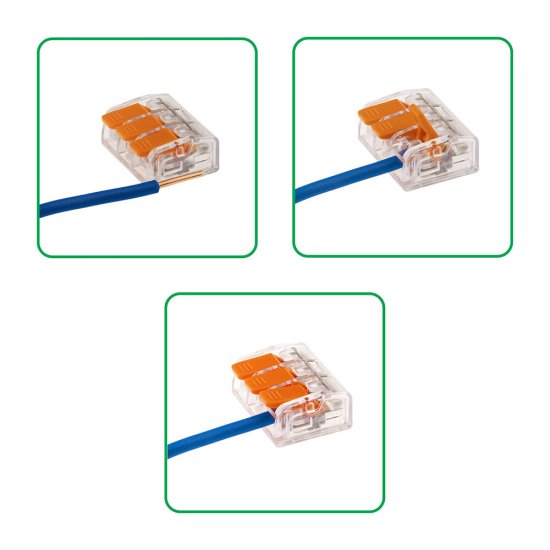Клемма на 3 провода Duwi СМК 223-413 4 кв.мм с рычажками без пасты (5 шт.) (26613 6)