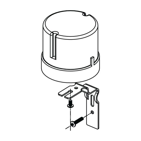 Датчик освещенности Duwi FR-02 IP44 230 В белый (25872 8)