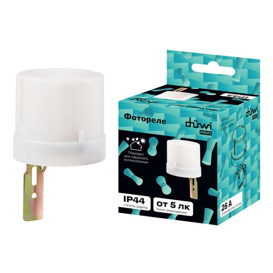 Датчик освещенности Duwi FR-02 IP44 230 В белый (25872 8)