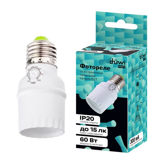 Датчик освещенности Duwi FR-04 IP20 230 В белый (25873 5)