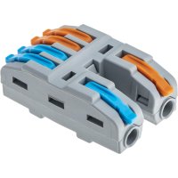 Клемма на 6 проводов Duwi СМК-524 PRO 4 кв.мм разветвительная с рычажками без пасты (4 шт.) (26660 4)
