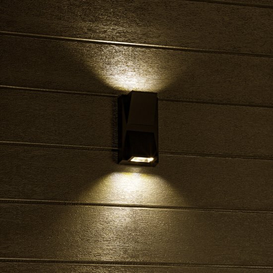 Светильник светодиодный садово-парковый настенный Düwi Nuovo черный 3000К 2 Вт IP54 (24776 4)