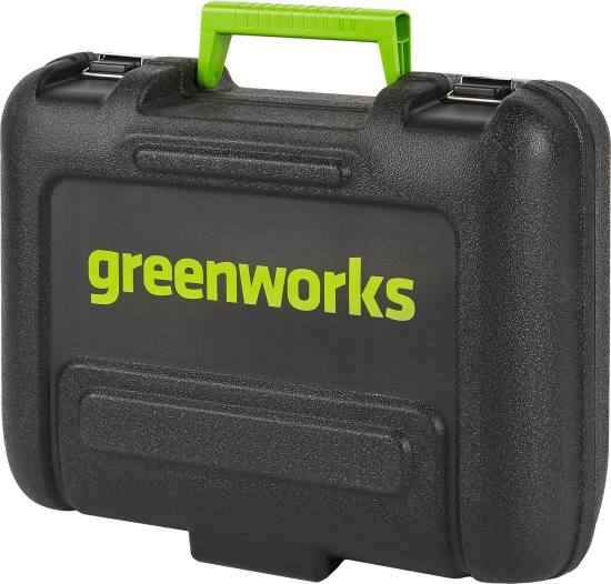 Дрель-шуруповерт аккумуляторная бесщеточная Greenworks GD24DD35 3704007UA, 24 В Li-Ion 2 Ач