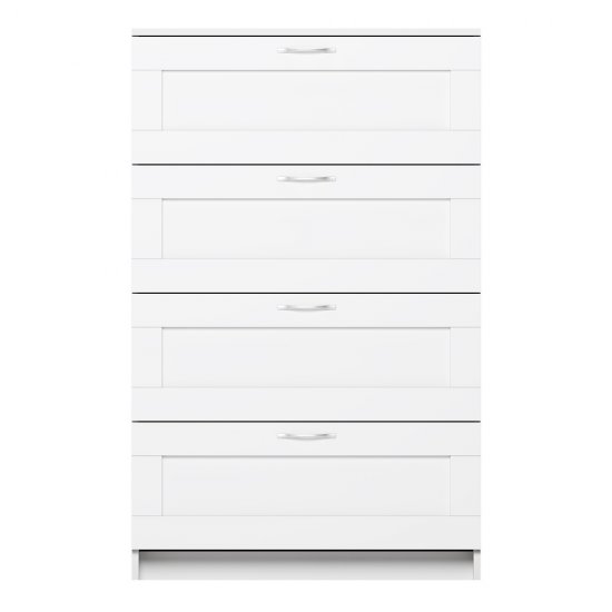Комод Шведский Стандарт Сириус 412х782х1234 мм 4 ящика белый