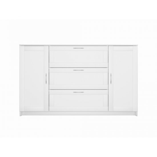 Тумба Шведский Стандарт Сириус 412х1560х946 мм 2 двери 3 ящика белый