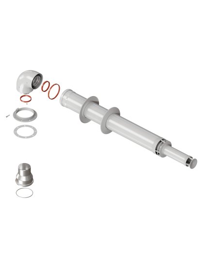 Комплект дымохода коаксиальный Federica Bugatti D60/100 мм 0.75 м антилед