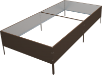 Высокая грядка 100x200 см цвет коричневый