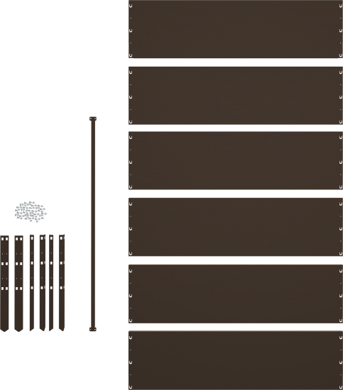 Высокая грядка 100x200 см цвет коричневый