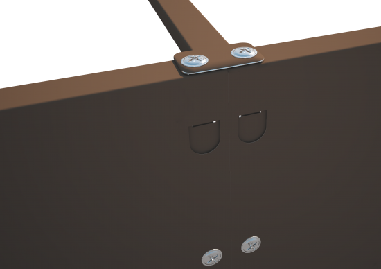 Высокая грядка 100x200 см цвет коричневый