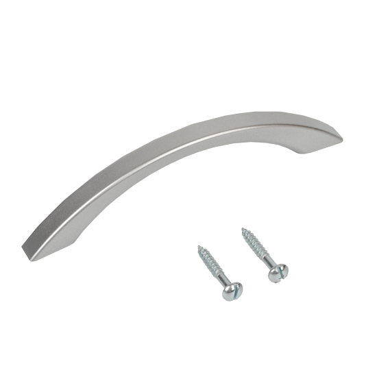 Мебельная ручка-скоба C-7 серебро 96 мм