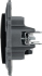 Розетка двойная RJ11+RJ45 категория 5e UTP - Legrand Etika - антрацит