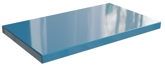 Столешница в ванную Scandi SC60SO 60x47 см литьевой мрамор цвет синий океан