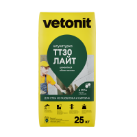 Штукатурка цементная Vetonit TT30 light 25 кг
