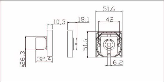 Накладка фиксатор Edson EDS-WC-Q1 цвет графит