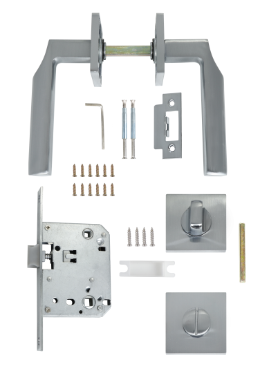 Дверные ручки Edson WC 8Q2 с запиранием цвет хром