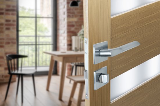 Дверные ручки Edson WC 8Q2 с запиранием цвет хром