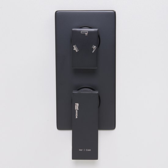 Смеситель для душа встраиваемый WasserKraft Abens однорычажный черный (2071)