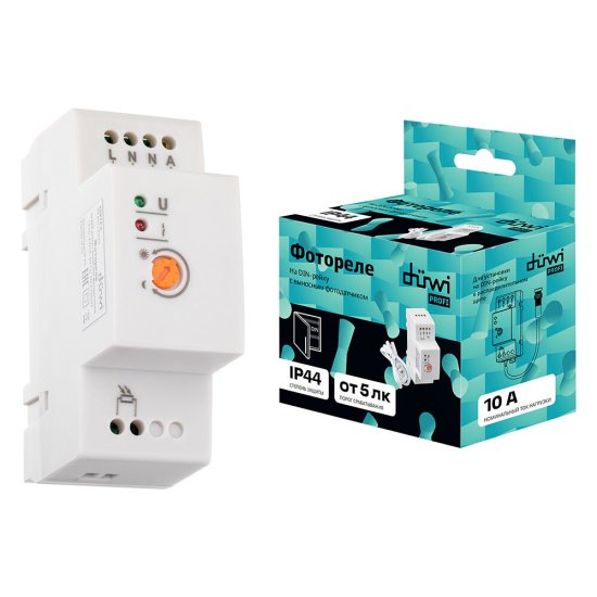 Фотореле модульное FR-05 (25874 2) 230 В 10 А с датчиком