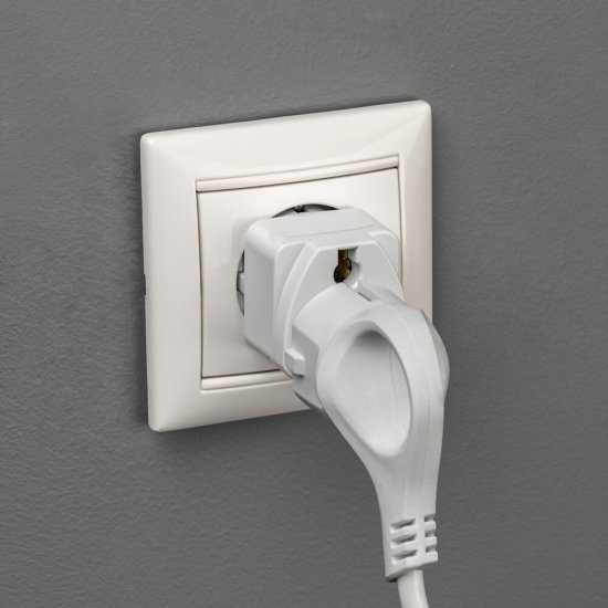 Разветвитель 1 розетка азия Düwi 16 А 230 В 3,68 кВт белый (27405 6)