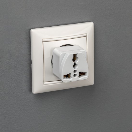 Разветвитель 1 розетка азия Düwi 16 А 230 В 3,68 кВт белый (27405 6)