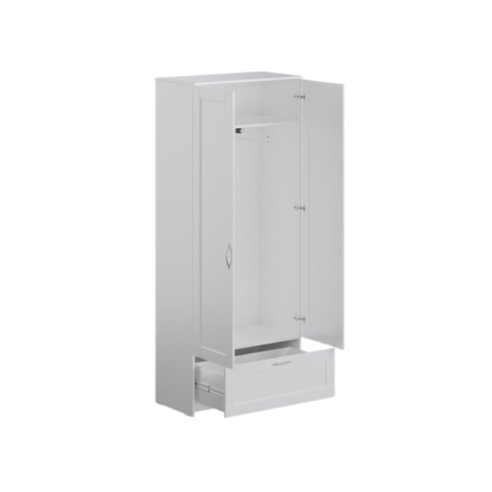 Шкаф Шведский Стандарт Сириус 412х782х1900 мм 2 двери 1 ящик белый