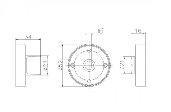 Фиксатор под ручки Edson E WS цвет черный