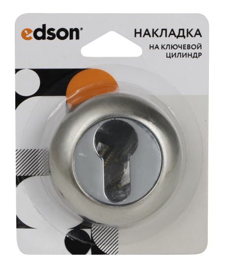 Накладка на цилиндр Edson EDS-SC-R1 ø54 мм цвет никель