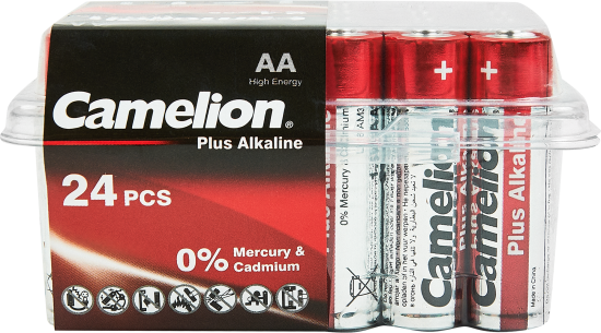 Батарейка Camelion Plus Alkaline LR6-PB24 алкалиновая LR6 AA 24 шт.