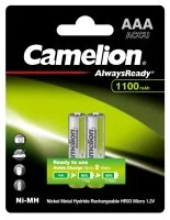 Аккумулятор Camelion Always Ready NH-AAA1100BP2 Ni-Mh HR03 AAA 1100 мАч 1.2В 2 шт.