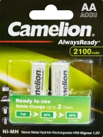 Аккумулятор Camelion Always Ready NH-AA2100ARBP2 Ni-Mh HR6 AA 2100 мАч 1.2В 2 шт.