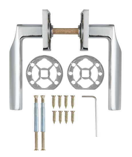 Дверные ручки Edson EDS-164H-Q2 цвет хром