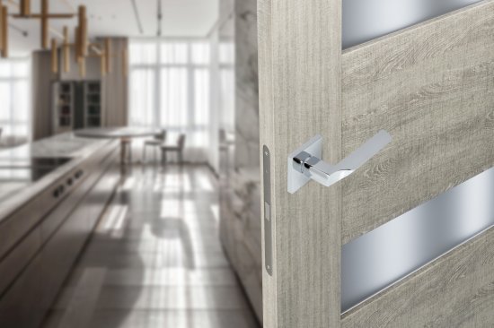 Дверные ручки Edson EDS-164H-Q2 цвет хром