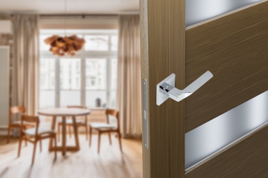 Дверные ручки Edson EDS-164H-Q2 цвет хром