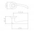 Дверные ручки Edson EDS-65H-R1, цвет золото