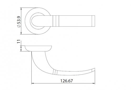 Дверные ручки Edson EDS-8H-R1 цвет никель
