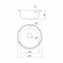 Мойка для кухни Iddis Basic d51х18 см врезная сталь (BAS51P0i77)